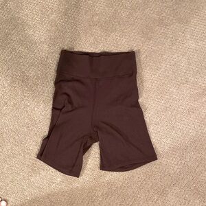Abercrombie soft A&F Collection ribbed biker shorts